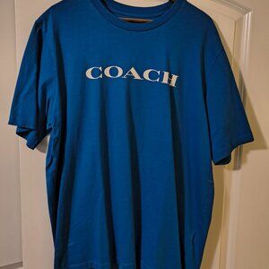 Coach New York Logo T-Shirt Blue Men’s XXL